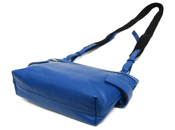 Borsa a spalla in pelle da donna Bottega Veneta Pouch Indossabile Blu - vista 3