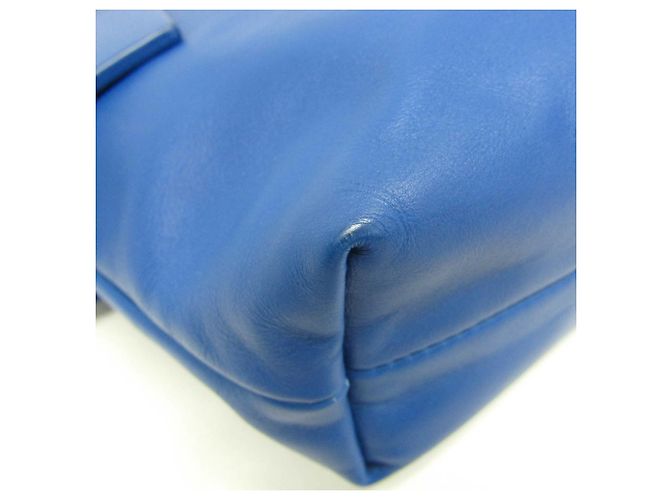 Borsa a spalla in pelle da donna Bottega Veneta Pouch Indossabile Blu - vista 5