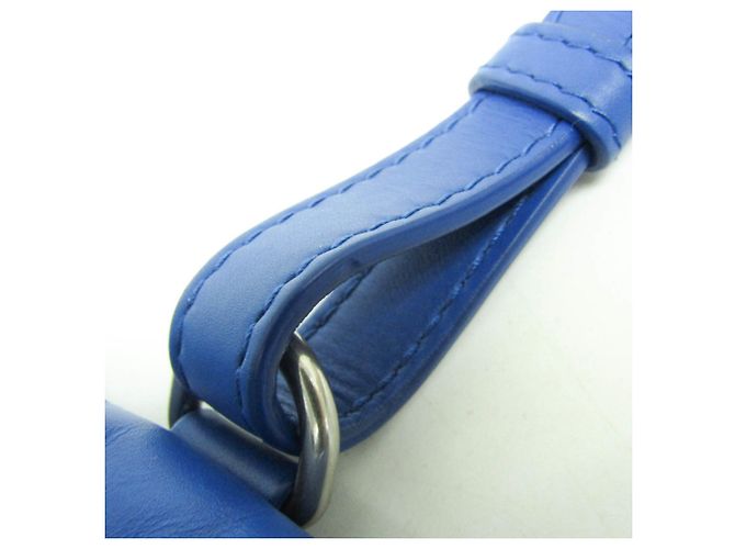 Borsa a spalla in pelle da donna Bottega Veneta Pouch Indossabile Blu - vista 8