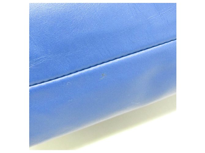 Borsa a spalla in pelle da donna Bottega Veneta Pouch Indossabile Blu - vista 9