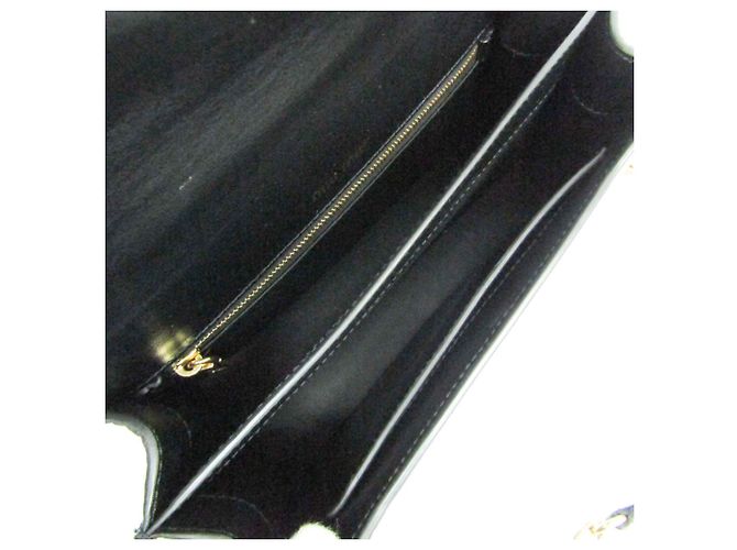 Borsa a spalla in pelle stampata Miu Miu ST.COCCO con catena Nero - vista 4