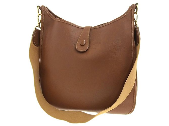 Hermès Borsa a Spalla Hermes Evelyn 1 GM Marrone - vista 2