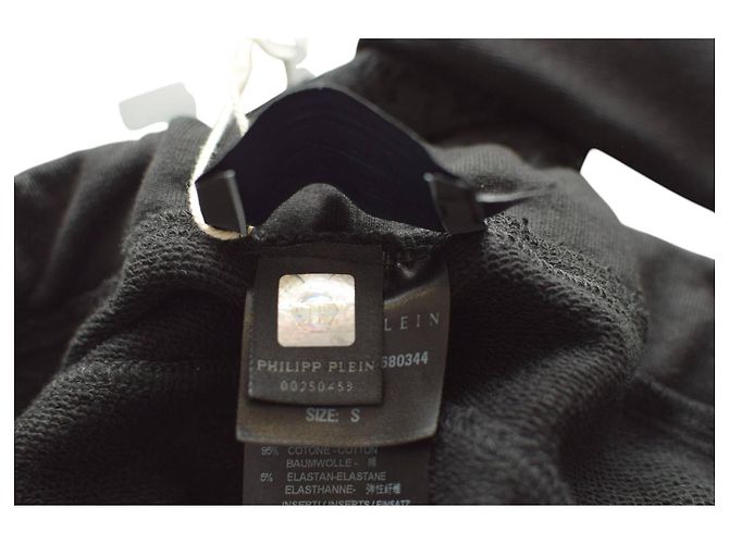 Pantalones de chándal Philipp Plein de algodón negro y encaje - vista 4