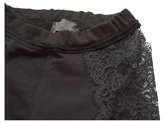 Pantalones de chándal Philipp Plein de algodón negro y encaje - vista 5