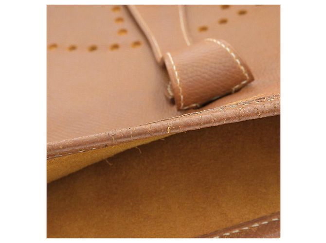 Hermès Borsa a Spalla Hermes Evelyne 1 GM Oro Marrone - vista 8