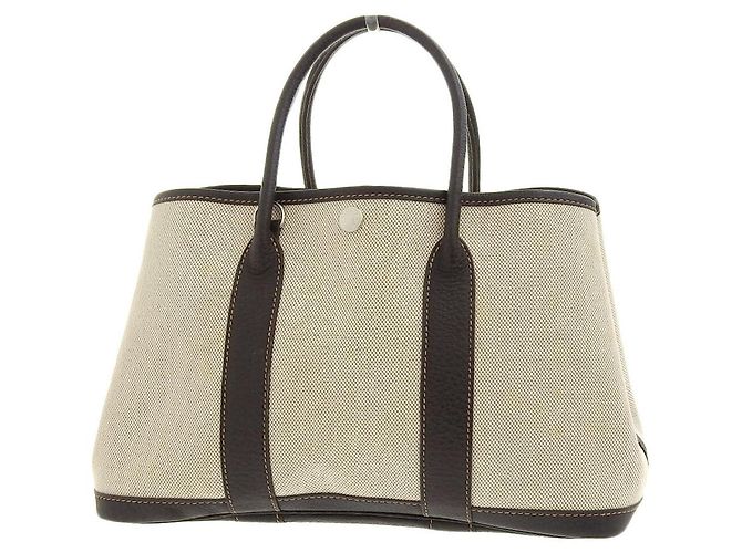 Hermès Borsa Tote Hermes Garden Party 30 TPM Marrone - vista 2
