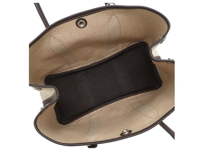Hermès Borsa Tote Hermes Garden Party 30 TPM Marrone - vista 3