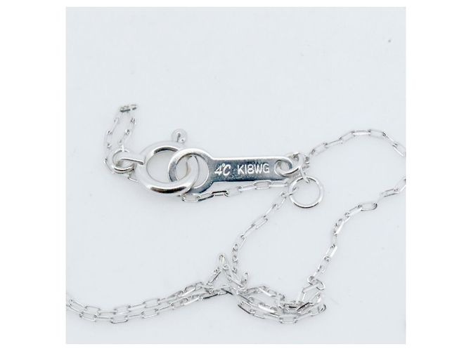 Autre Marque Collana di diamanti 4℃ K18WG oro bianco - vista 3