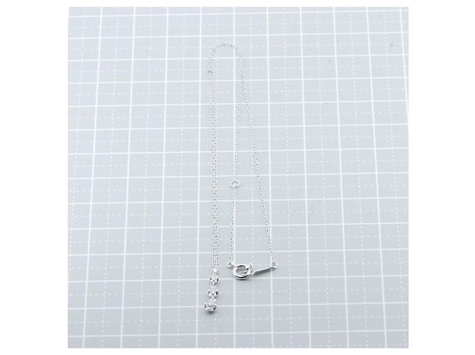 Autre Marque Collana di diamanti 4℃ K18WG oro bianco - vista 5