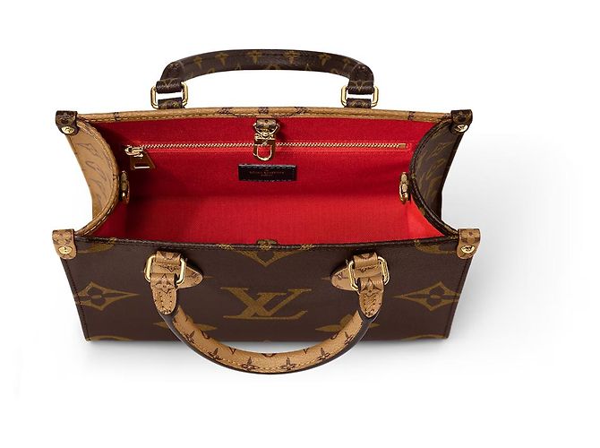 Borsa Tote Louis Vuitton OnTheGo PM Monogram Canvas Marrone - vista 2