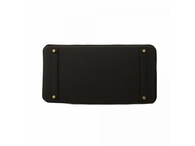 Borsa Hermès Birkin 40 in pelle Togo nera Nero - vista 3