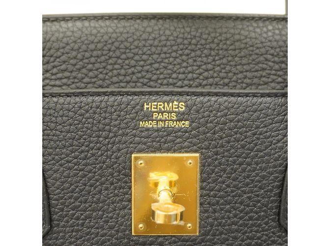 Borsa Hermès Birkin 40 in pelle Togo nera Nero - vista 5