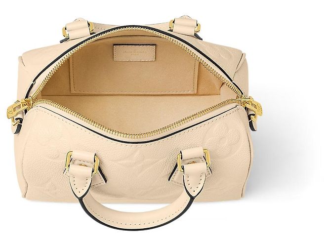Louis Vuitton Speedy 20 Bandouliere Couro Creme Cru - vista 2