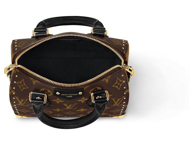 Louis Vuitton Speedy Bandouliere 20 Tela Monogram Marrone - vista 2