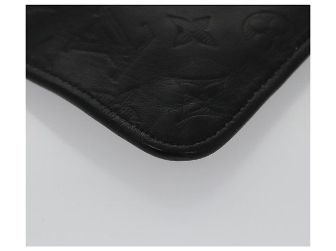 LOUIS VUITTON Pochette Monogram Shadow Pelle Nera LV Auth yk16360 Nero Monogramma - vista 15