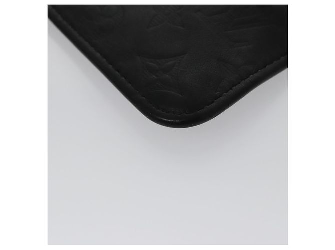 LOUIS VUITTON Pochette Monogram Shadow Pelle Nera LV Auth yk16360 Nero Monogramma - vista 16