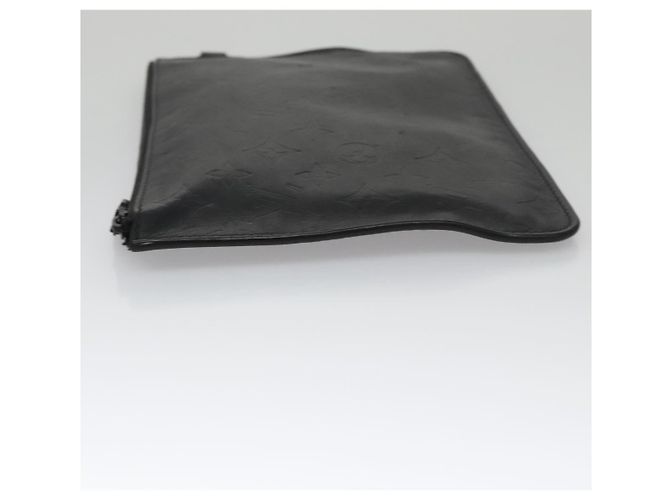 LOUIS VUITTON Pochette Monogram Shadow Pelle Nera LV Auth yk16360 Nero Monogramma - vista 4