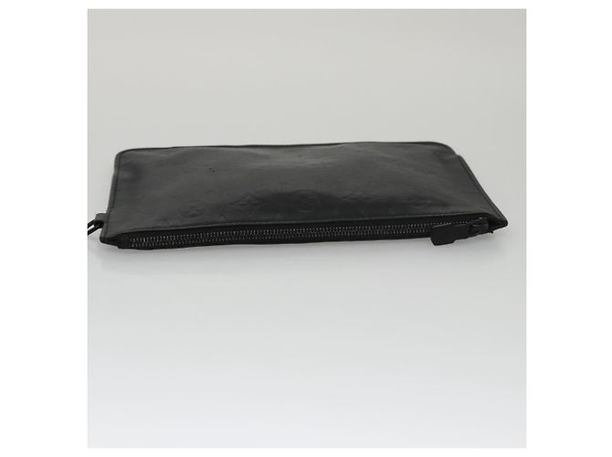 LOUIS VUITTON Pochette Monogram Shadow Pelle Nera LV Auth yk16360 Nero Monogramma - vista 5