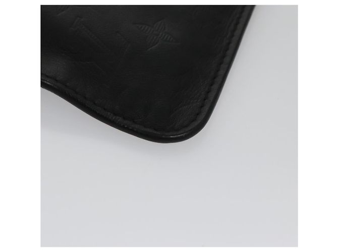 LOUIS VUITTON Pochette Monogram Shadow Pelle Nera LV Auth yk16360 Nero Monogramma - vista 7