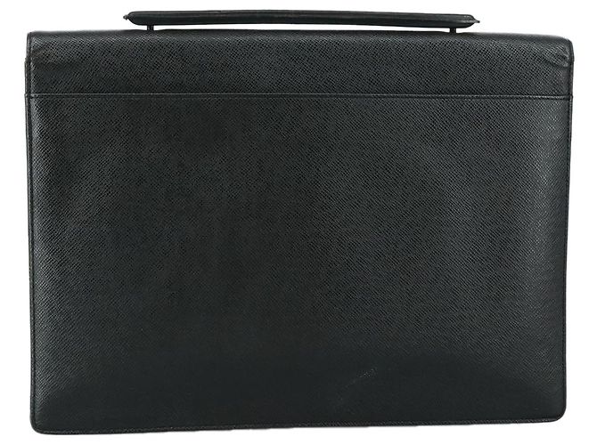 LOUIS VUITTON Taiga Dokumentenmappe Angara Aktentasche Ardoise M30772 Auth bs20889 Grau - Ansicht 2