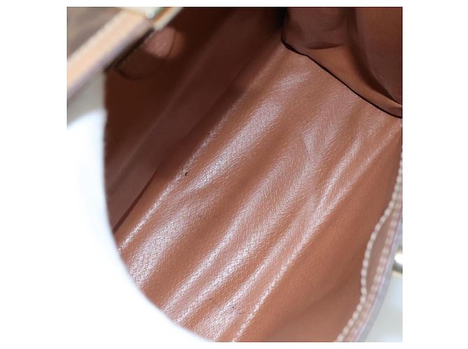 Céline Borsa a mano in tela Macadam CELINE in pelle PVC 2 vie marrone Auth bs21088 - vista 10