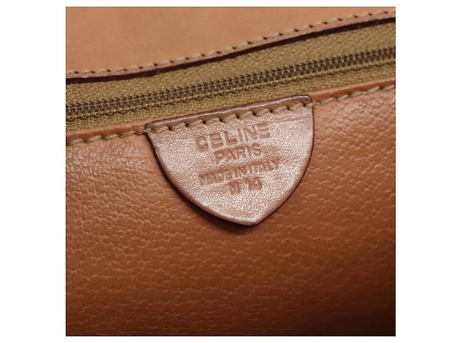Céline Borsa a mano in tela Macadam CELINE in pelle PVC 2 vie marrone Auth bs21088 - vista 12