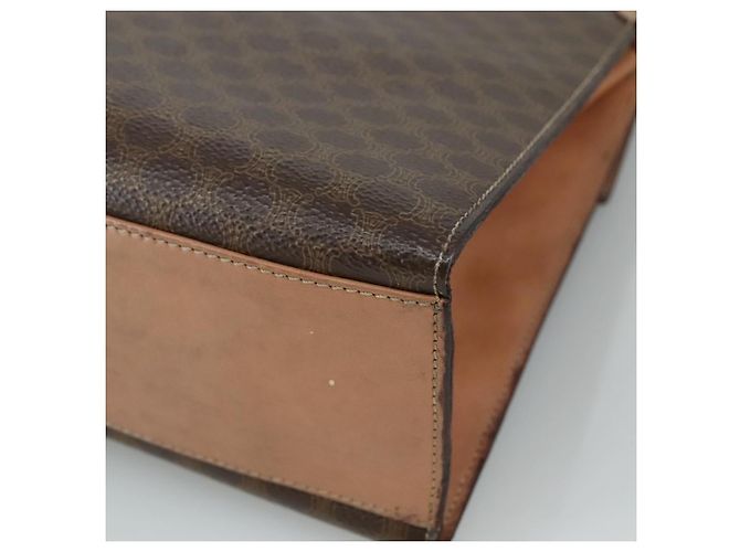 Céline Borsa a mano in tela Macadam CELINE in pelle PVC 2 vie marrone Auth bs21088 - vista 15