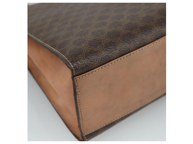 Céline Borsa a mano in tela Macadam CELINE in pelle PVC 2 vie marrone Auth bs21088 - vista 16