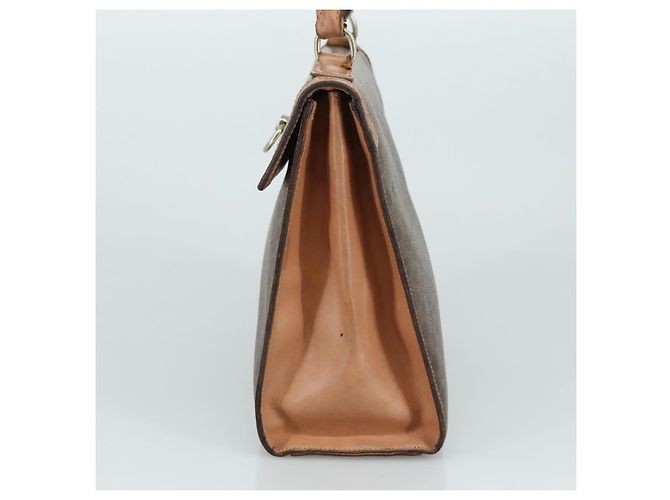 Céline Borsa a mano in tela Macadam CELINE in pelle PVC 2 vie marrone Auth bs21088 - vista 4