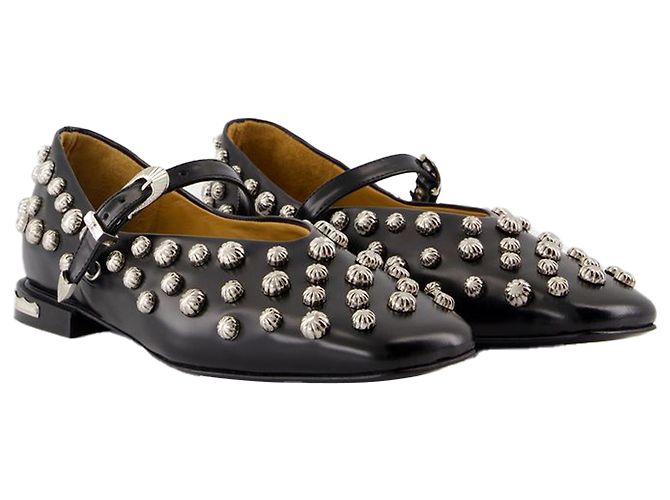 Aj1374 Bailarinas - Toga Pulla - Cuero - Negro - vista 2