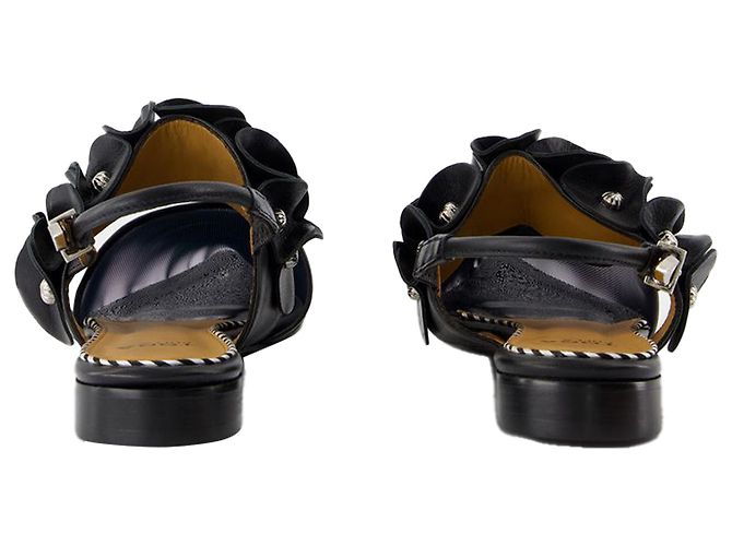 Slingbacks Aj1398 - Toga Pulla - Pelle - Nero - vista 3