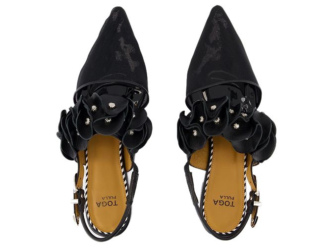 Slingbacks Aj1398 - Toga Pulla - Pelle - Nero - vista 4