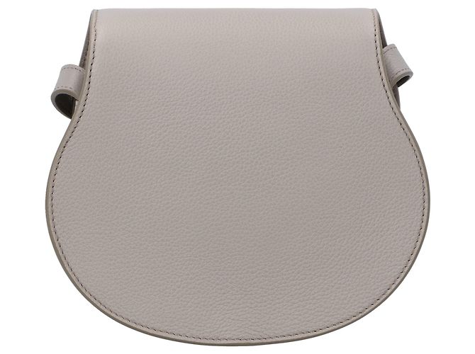 Bolsa Chloé Marcie Small Saddle Cinza - vista 4