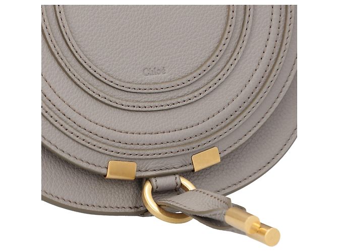 Bolsa Chloé Marcie Small Saddle Cinza - vista 5