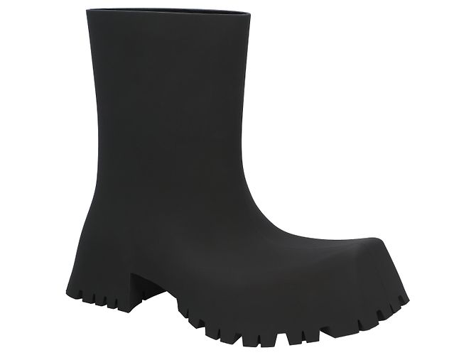 Stivale in gomma Trooper Balenciaga nero - vista 5