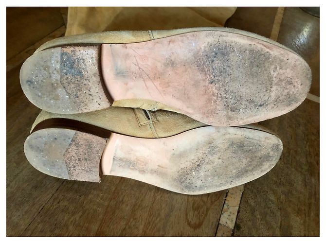 Autre Marque Botas altas de ante beige dorado TURZI - vista 10