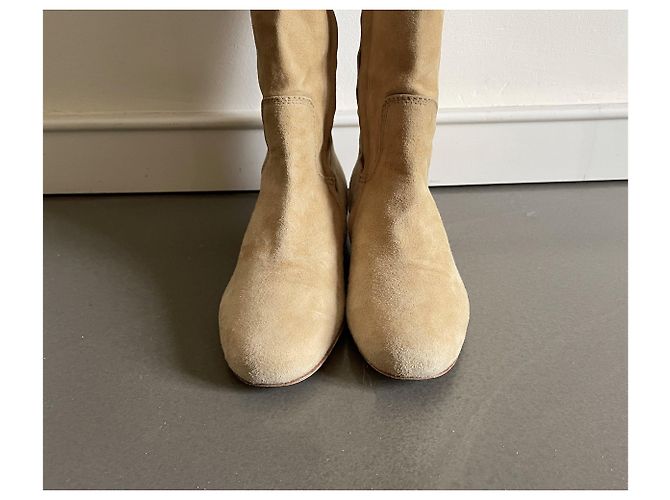 Autre Marque Botas altas de ante beige dorado TURZI - vista 20