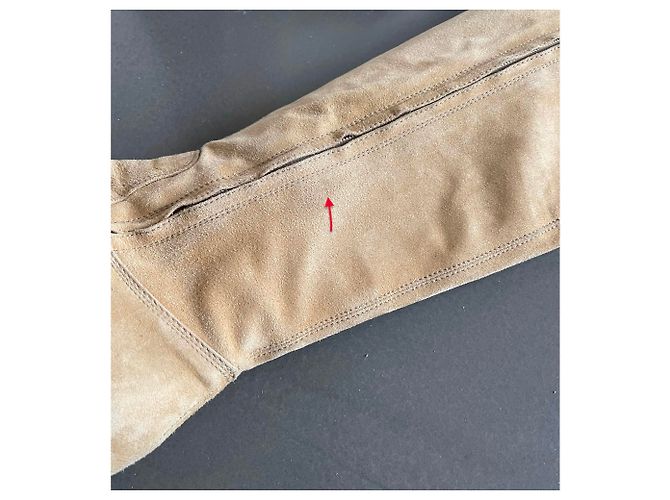Autre Marque Botas altas de ante beige dorado TURZI - vista 23