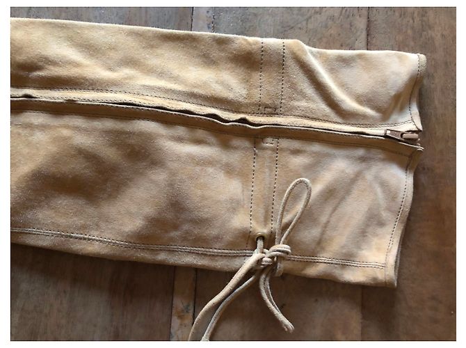 Autre Marque Botas altas de ante beige dorado TURZI - vista 7
