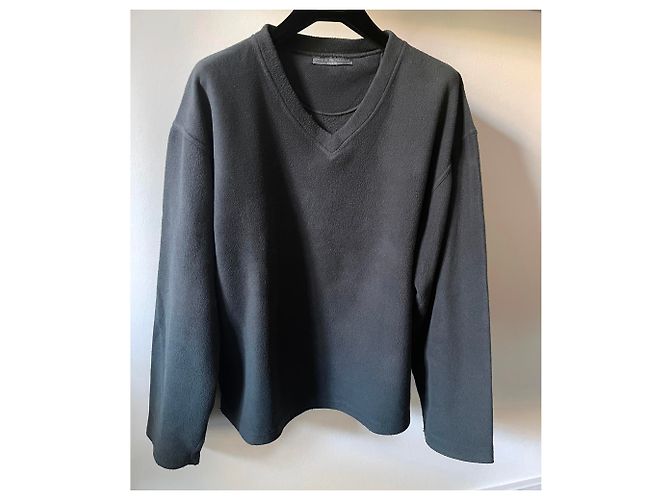 Autre Marque Schiefergrauer Fleece-Pullover mit V-Ausschnitt Größe L-XL Familienhaus - Ansicht 11