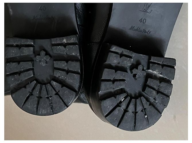 Botines Louis Vuitton de cuero negro - vista 14