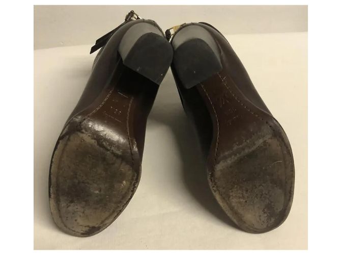 Botines Louis Vuitton de piel marrón Castaño - vista 8