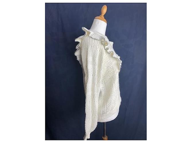 Pull im Vintage-Stil von Sézane Aus weiß - Ansicht 4