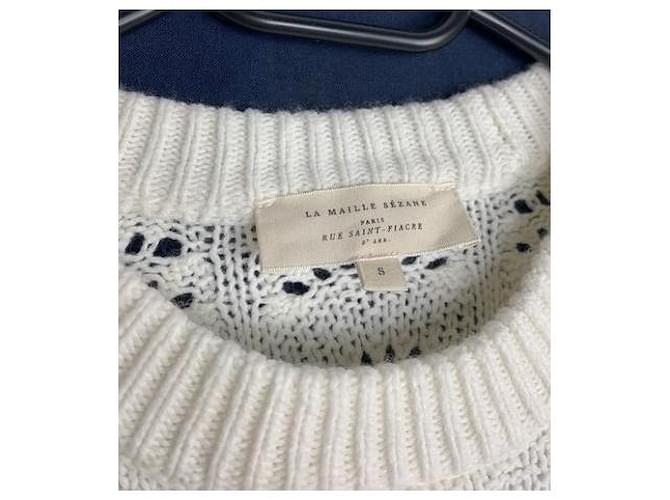 Pull im Vintage-Stil von Sézane Aus weiß - Ansicht 5