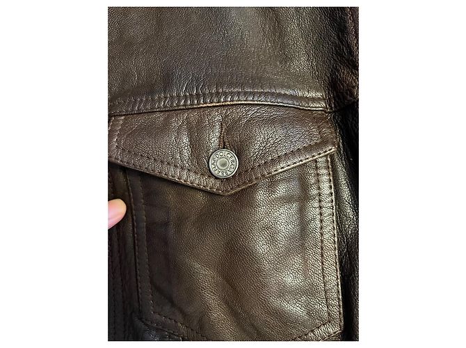 Dolce & Gabbana Lederjacke braun - Ansicht 17