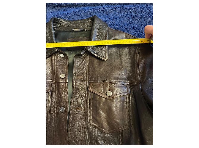 Dolce & Gabbana Lederjacke braun - Ansicht 19