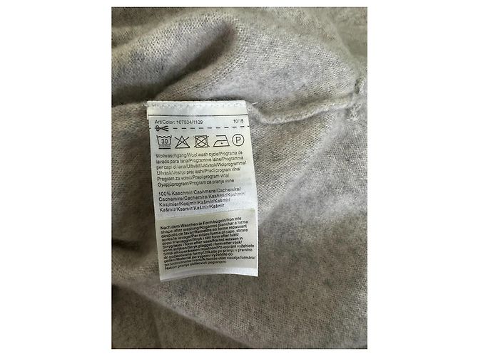 Autre Marque STREET ONE Grauer Kaschmirpullover mit Polo-Kragen - Ansicht 5