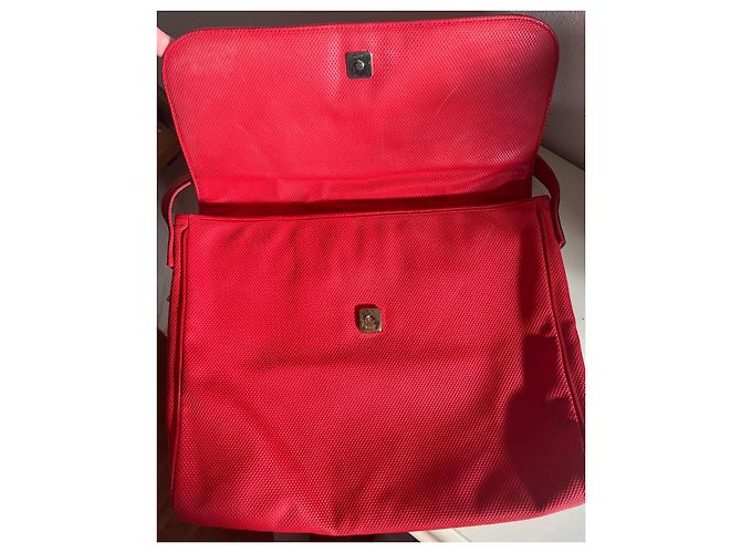Borsa a tracolla Fendi Sas in pelle intrecciata rossa Rosso - vista 10