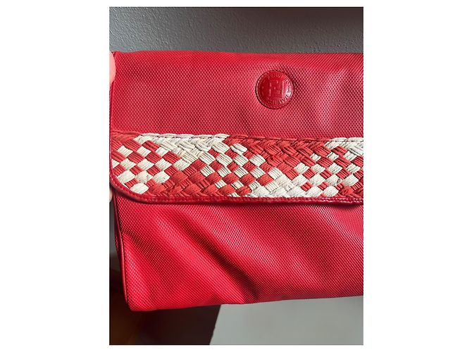 Borsa a tracolla Fendi Sas in pelle intrecciata rossa Rosso - vista 3