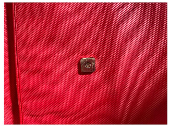 Borsa a tracolla Fendi Sas in pelle intrecciata rossa Rosso - vista 7